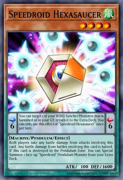 Speedroid Hexasaucer — Carta Yu-Gi-Oh!