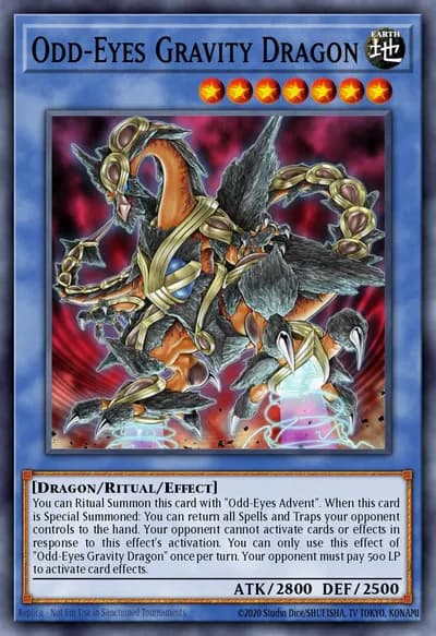 Dragão da Gravidade de Olhos Anômalos — Carta Yu-Gi-Oh!