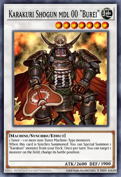 Karakuri Shogun mdl 00 "Burei" — Carta Yu-Gi-Oh!