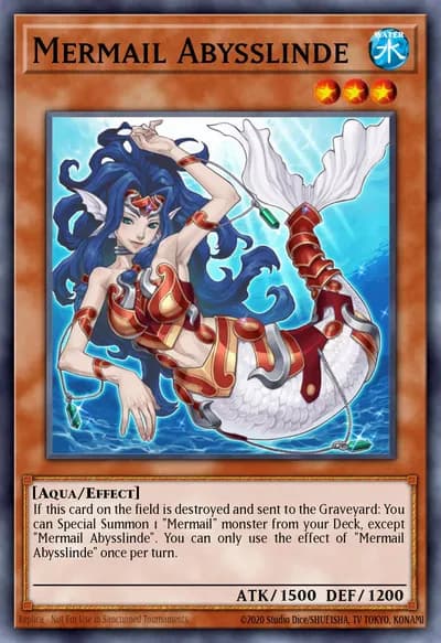 Mermail Abysslinde — Carta Yu-Gi-Oh!