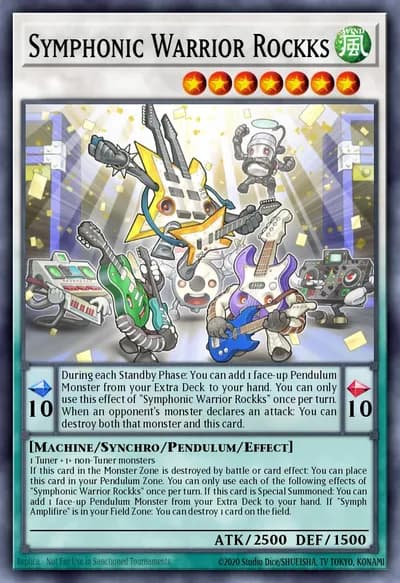 Symphonic Warrior Rockks — Carta Yu-Gi-Oh!