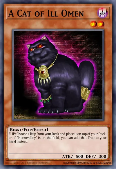 Um Gato de Mau Agouro — Carta Yu-Gi-Oh!