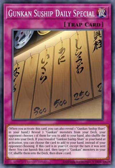 Gunkan Suship Daily Special — Carta Yu-Gi-Oh!