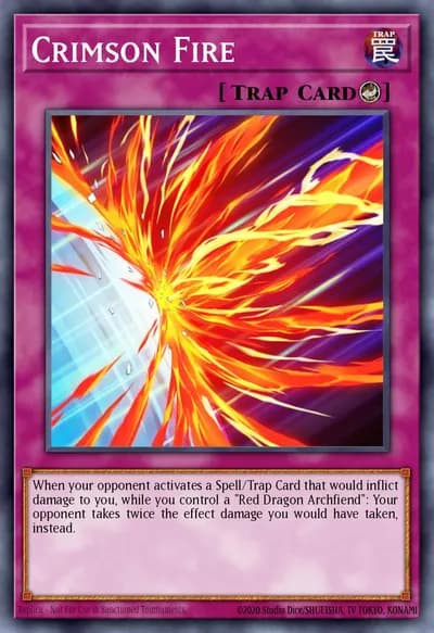 Fogo Carmesim — Carta Yu-Gi-Oh!