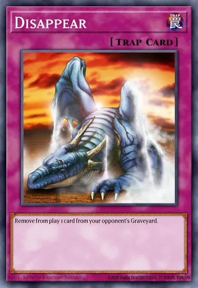Desaparecer — Carta Yu-Gi-Oh!