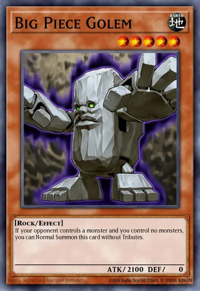 Golem da Grande Peça — Carta Yu-Gi-Oh!