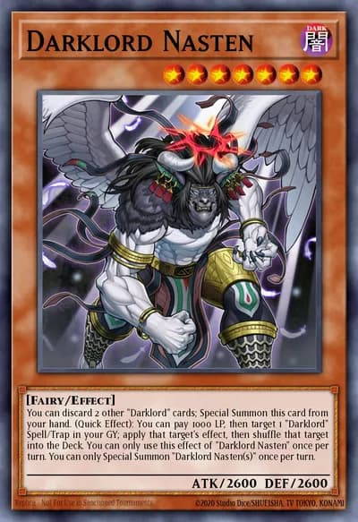 Darklord Nasten — Carta Yu-Gi-Oh!