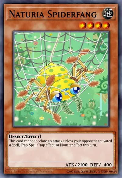 Naturia Spiderfang — Carta Yu-Gi-Oh!