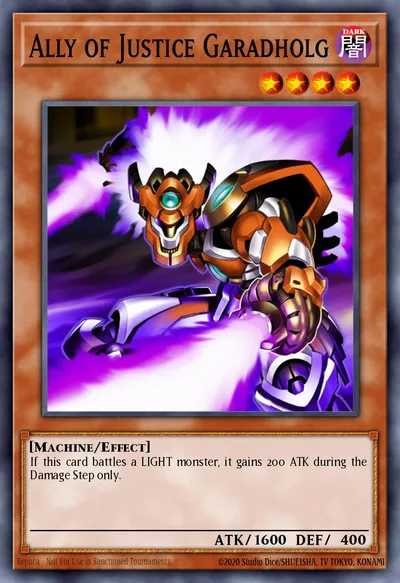 Aliado da Justiça Garadholg — Carta Yu-Gi-Oh!