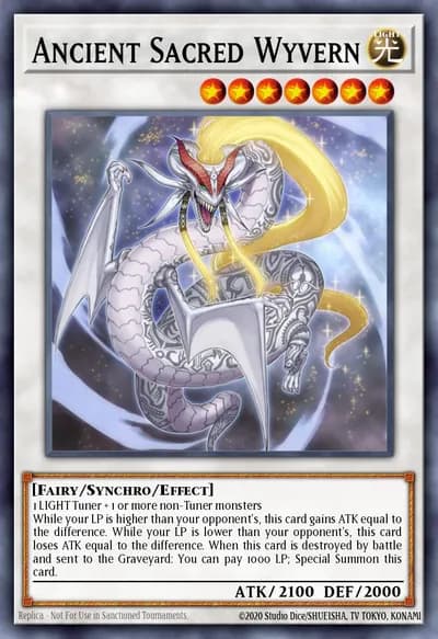 Wyvern Sagrado Antigo — Carta Yu-Gi-Oh!