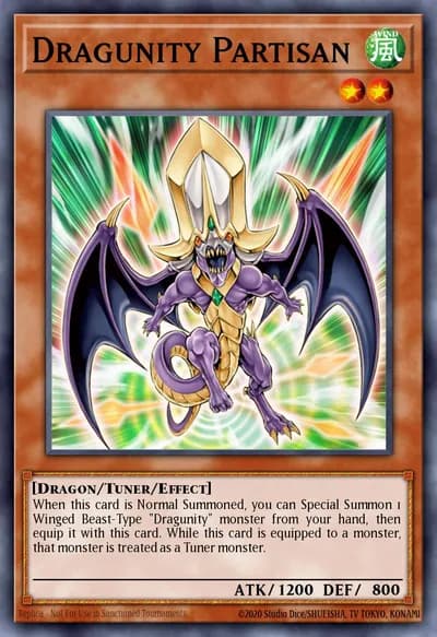 Dragunity Partisan — Carta Yu-Gi-Oh!