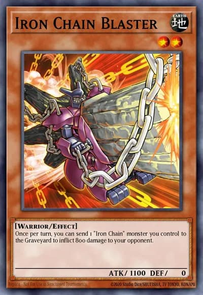 Iron Chain Blaster — Carta Yu-Gi-Oh!