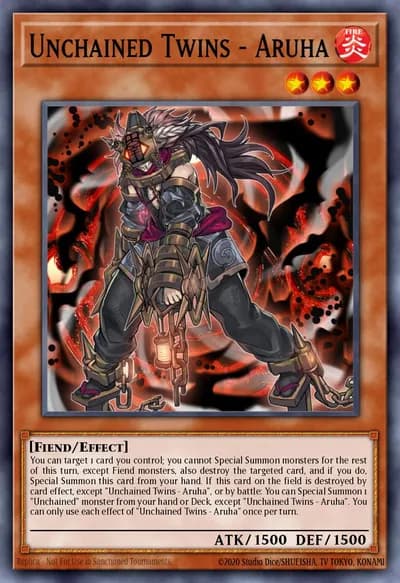 Unchained Twins - Aruha — Carta Yu-Gi-Oh!