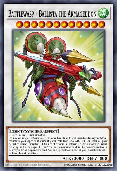 Battlewasp - Ballista the Armageddon — Carta Yu-Gi-Oh!