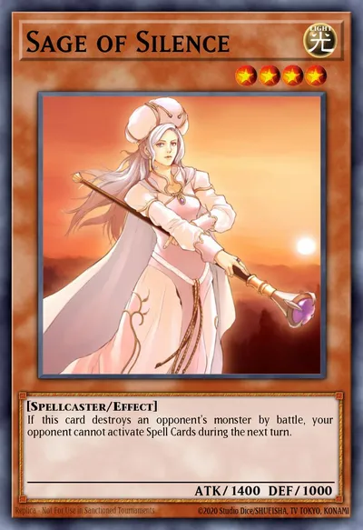 Sábio do Silêncio — Carta Yu-Gi-Oh!