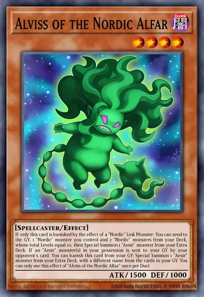 Alviss dos Alfar Nórdicos — Carta Yu-Gi-Oh!