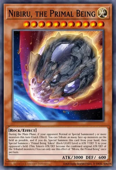 Nibiru, o Ser Primordial — Carta Yu-Gi-Oh!