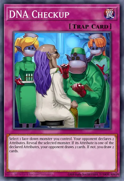 Verificação de DNA — Carta Yu-Gi-Oh!