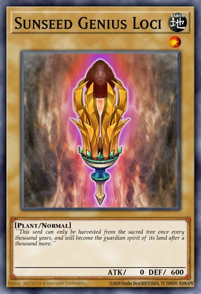 Gênio Loci da Semente Solar — Carta Yu-Gi-Oh!