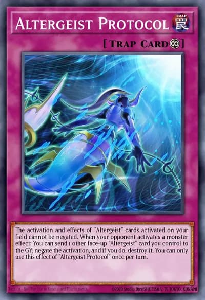 Protocolo Altergeist — Carta Yu-Gi-Oh!