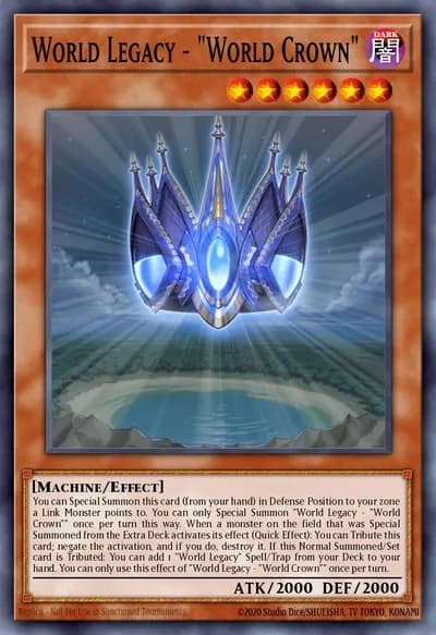 World Legacy - "World Crown" — Carta Yu-Gi-Oh!