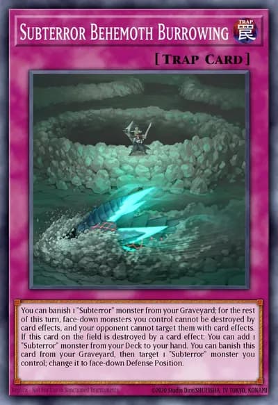 Subterror Behemoth Burrowing — Carta Yu-Gi-Oh!