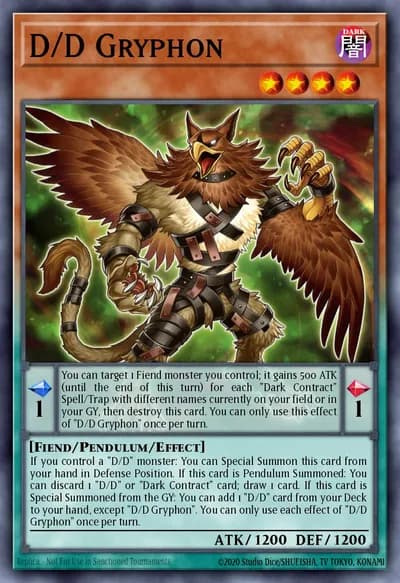 D/D Gryphon — Carta Yu-Gi-Oh!