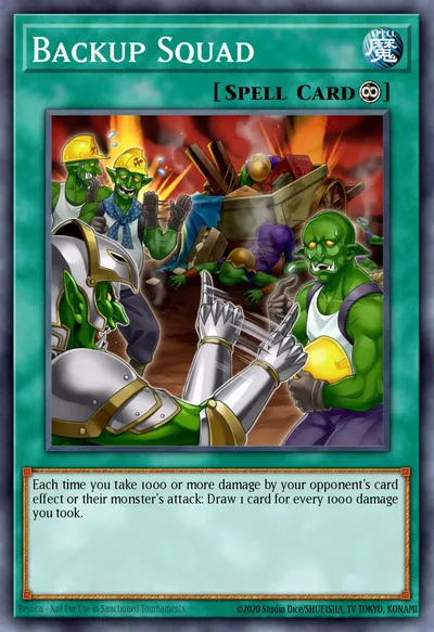 Esquadrão de Apoio — Carta Yu-Gi-Oh!