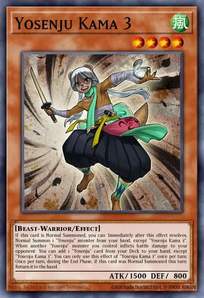 Yosenju Kama 3 — Carta Yu-Gi-Oh!