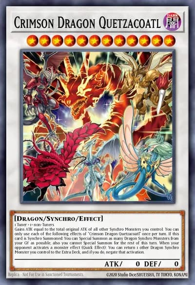 Dragão Carmesim Quetzacoatl — Carta Yu-Gi-Oh!