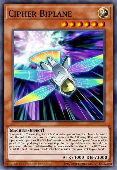 Cipher Biplane — Carta Yu-Gi-Oh!