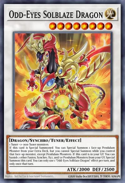 Odd-Eyes Solblaze Dragon — Carta Yu-Gi-Oh!
