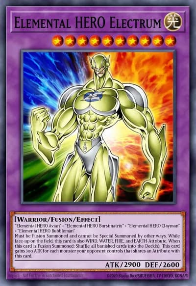 Elemental HERO Electrum — Carta Yu-Gi-Oh!