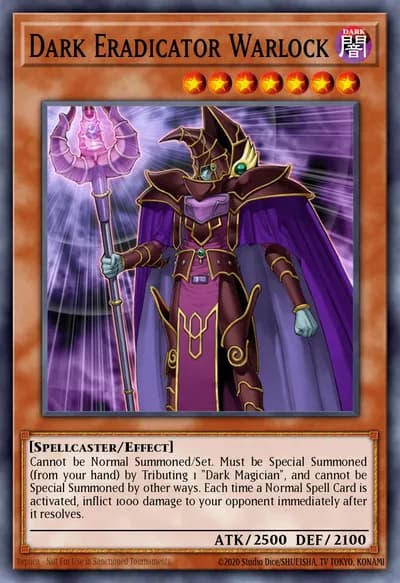 Eradicador Sombrio Warlock — Carta Yu-Gi-Oh!