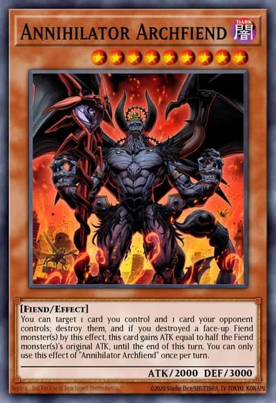 Annihilator Archfiend — Carta Yu-Gi-Oh!