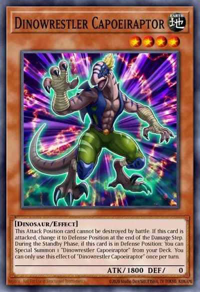 Dinowrestler Capoeiraptor — Carta Yu-Gi-Oh!
