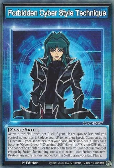 Forbidden Cyber Style Technique — Carta Yu-Gi-Oh!