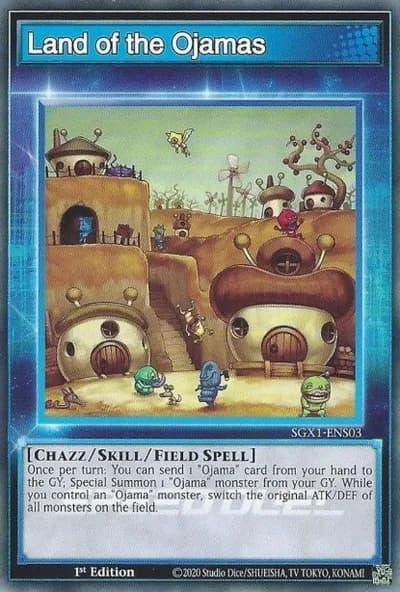 Land of the Ojamas (Skill Card) — Carta Yu-Gi-Oh!