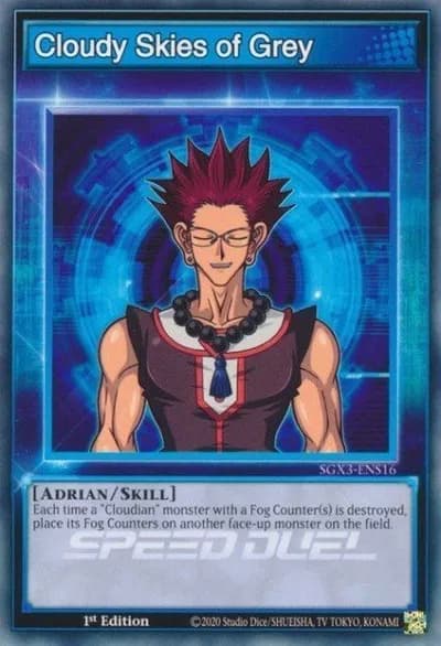 Céus Nublados de Cinza — Carta Yu-Gi-Oh!