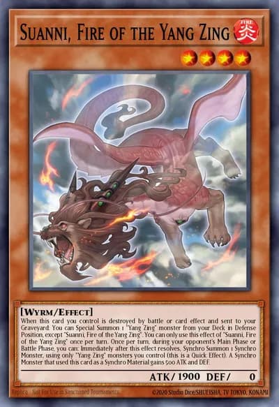 Suanni, Fire of the Yang Zing — Carta Yu-Gi-Oh!