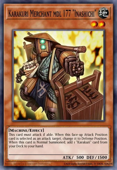 Karakuri Merchant mdl 177 "Inashichi" — Carta Yu-Gi-Oh!