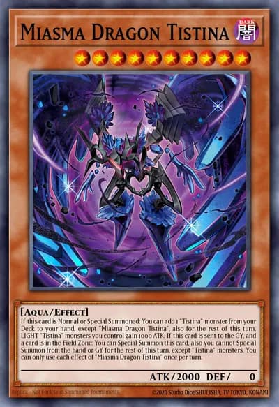 Dragão do Miasma Tistina — Carta Yu-Gi-Oh!