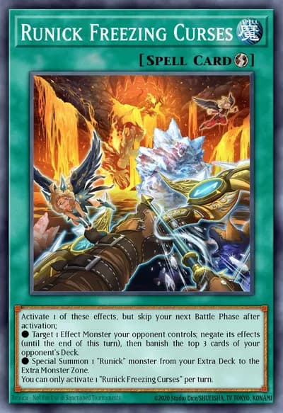 Runick Freezing Curses — Carta Yu-Gi-Oh!