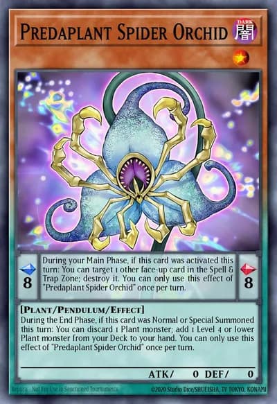 Predaplant Spider Orchid — Carta Yu-Gi-Oh!