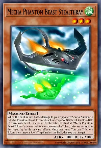 Besta Fantasma Mecânica Raio Furtivo — Carta Yu-Gi-Oh!