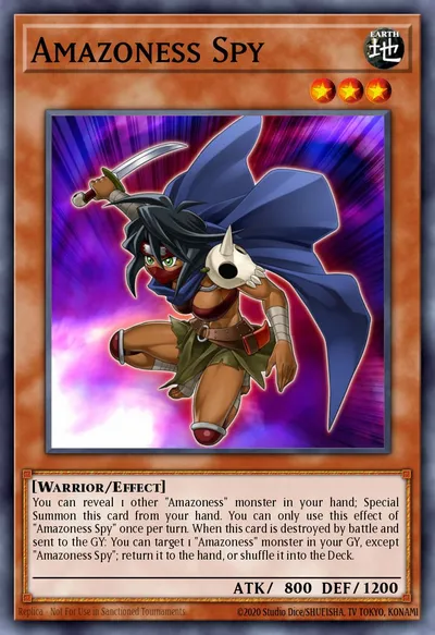 Espião Amazoness — Carta Yu-Gi-Oh!