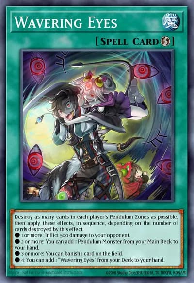 Olhos Oscilantes — Carta Yu-Gi-Oh!