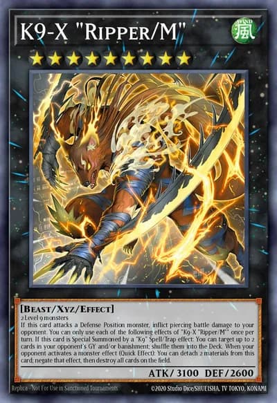 K9-X "Ripper/M" — Carta Yu-Gi-Oh!