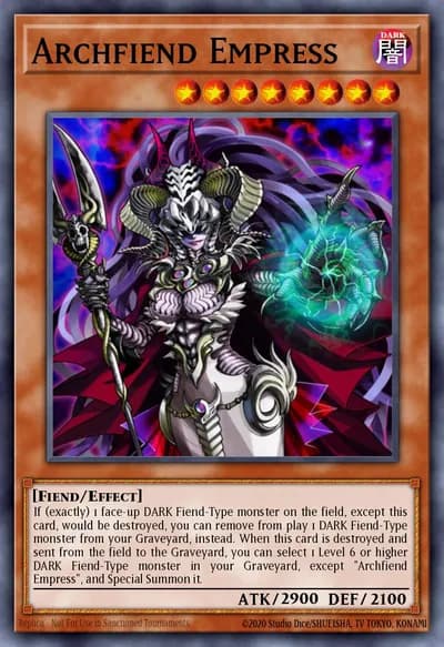 Imperadora Archfiend — Carta Yu-Gi-Oh!