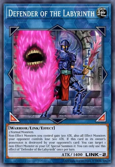 Defensor do Labirinto — Carta Yu-Gi-Oh!